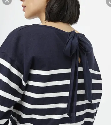 J. Crew Navy Striped Mariner Bow Shirt M NWT! • $39.99