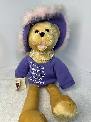 Chantilly Lane Musical Bear Plush 20” Pearls Wisdom That’s What Friends Are For • $19.99