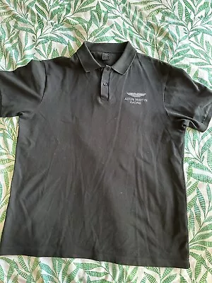 £18.50 • Buy Hackett Aston Martin Racing Polo Shirt - Size XL - Black