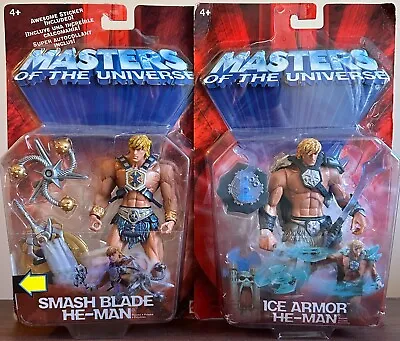 200X Masters Of The Universe Smash Blade He-Man & Ice Armor He-Man Figure Lot • $59.99