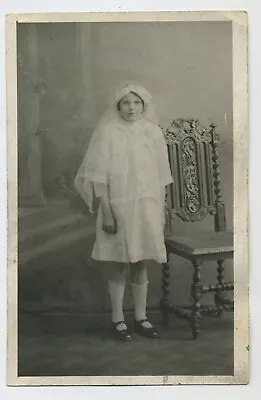 £3.95 • Buy 1920's Bridesmaid In Knee Length Socks! Vintage Social History Photo Postcard D6