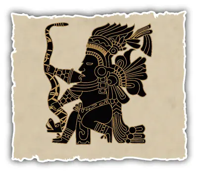 Mayan And Inca Indian Symbol Car Bumper Sticker Decal • $2.75