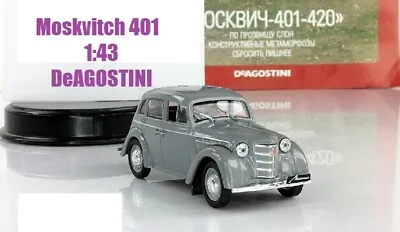 Moskvitch 401-420 1:43 DeAGOSTINI 1954 Soviet Sedan Opel Kadett K38 Mod+mag • $12.99