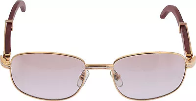 Cartier Square-frame Wood Sunglasses • $2652