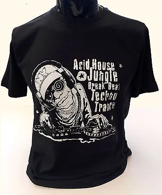 £11.99 • Buy Acid House Jungle T-Shirt S-2XL Mens Breakbeat Techno Trance Music Festival