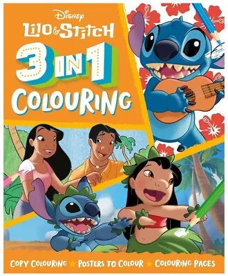 Lilo Stitch Coloring Book Meditation Anti-Stress Creative Gift Kids Fun Relax • £6.99