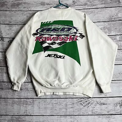 Vintage Kawasaki Jet Ski Crewneck R & D Racing Products USA Large RARE • $125