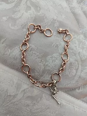 Genuine Links Of London Rose Gold Vermeil And Silver Capture Bracelet  • £59