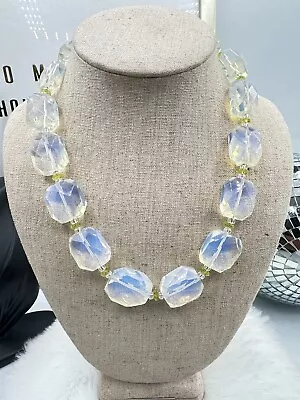 One Of A Kind Vintage Opalite Necklace Moonstone Necklace. • $29