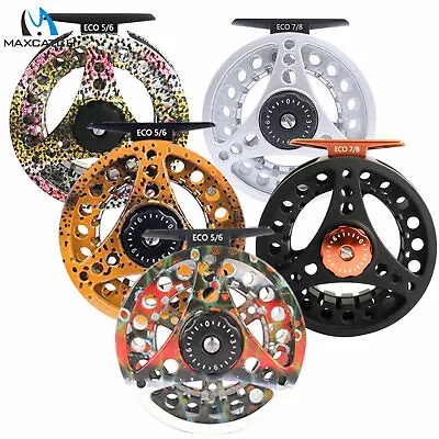 $32.45 • Buy Maxcatch ECO Fly Reel 2/3 3/4 5/6 7/8WT Aluminum Large Arbor Fly Fishing Reel