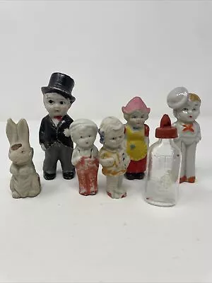 Lot 6 Vintage Bisque Dolls Made In Japan Tuxedo Sailor Rabbit Bunny Dutch Girl • $0.99