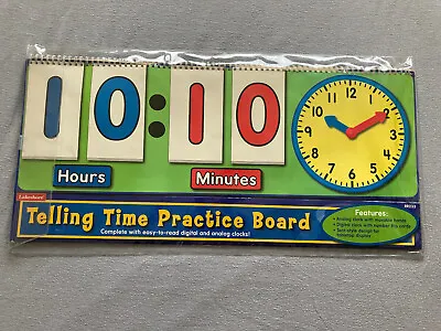 £19.99 • Buy Lakeshore Learning Big Telling Time Practice Board Flip Clocks Educational 