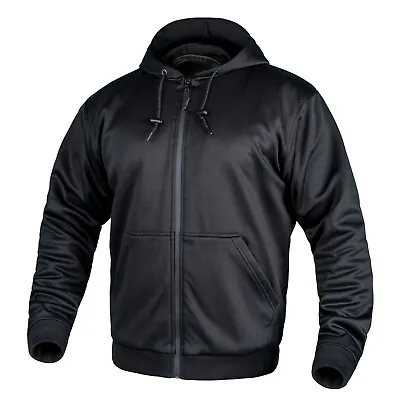 WICKED STOCK-Motorcycle Hoodie-Fully Aramid Lined-CE LEVEL 2 Armor-Zip Up Hoodie • $79.49