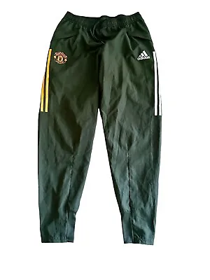 Manchester United  Training Sweatpants Black Adidas Mens M • $45