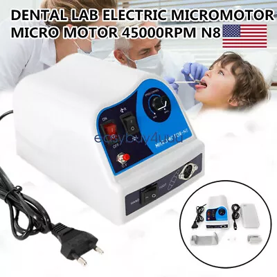 Dental Micromotor N8 Polisher Unit For Marathon 45K RPM W/ Pedal High Speed US • $71.25