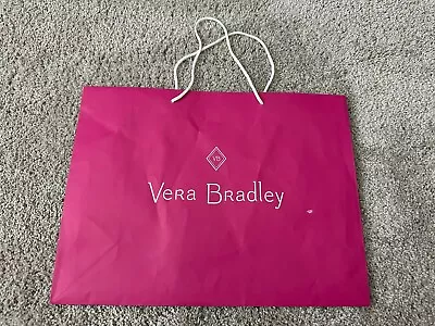 Vera Bradley Bright Hot Pink Reusable  Shopping Bag (16x12x5) • $4.99
