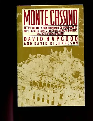 MONTE CASSINO - Full Story Of The Bombing Of The Abbey Hapgood 1st US HBdjVG • $11.25