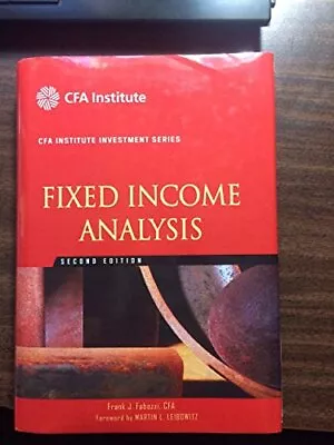 Fixed Income Analysis (CFA Institut... Fabozzi Frank  • £12.99