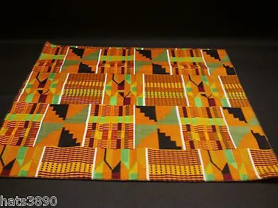  Pocket Square / Handkerchief 12 Inch Kente Cotton New Handmade   • $12.50