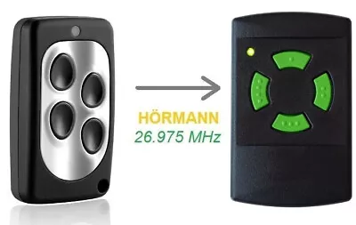 Handheld Transmitter Hörmann 26.975MHz Compatible HSM4 HS 26 HSM Wireless Remote 26975 • £25.76