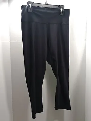 $6.99 • Buy Adidas Women's Leggings Size Small 8/10 Black Compression Capri Style Yoga