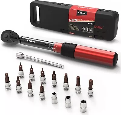 EZARC Bike Torque Wrench Set- 1/4 Inch Drive 2 To 20nm MTB Bicycle Torque Tools • $44.98