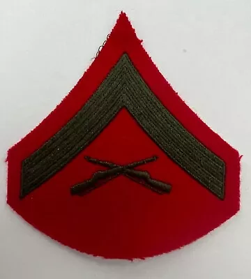 US Marine Corps Lance Corporal E-3 (Service Uniform) Rank Insignia • $2