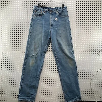 Vintage 90s Levi’s 555 Blue Denim Jeans Mens FITS 32x33.5 Relaxed Straight USA • $42.49