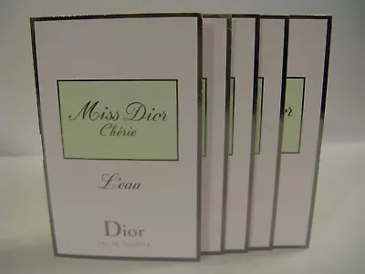 Lot Of 5 Miss Dior Cherie L'eau EDT Samples1 Ml-0.03 Oz.eachdiscontinuedrare • $44.99