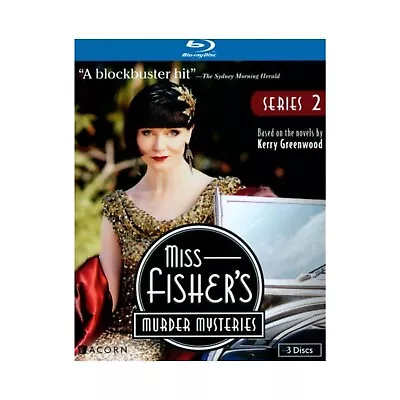 Miss Fisher's Murder Mysteries Series 2 Essie Davis 3-Disc Blu-Ray Set 2013 • $9.99