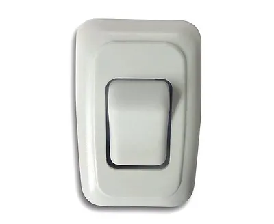 Single 1 Gang On-Off 12 Volt White Light Switch - RV Camper Trailer Marine Boat • $9.99