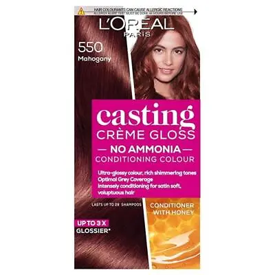 L'Oreal Casting Creme Gloss Semi-Permanent Hair Colour 550 Mahogany • £12.90