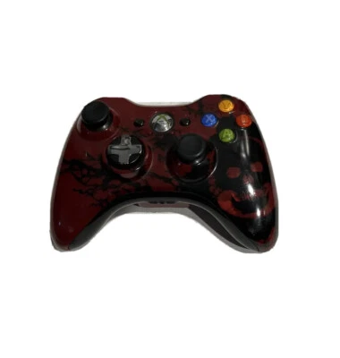 $29.90 • Buy Original OEM Microsoft Xbox 360 Gears Of War 3 Crimson Red Black Controller