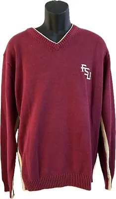 Vintage Nike Team V-Neck Florida State University Mens Sz L Sweater FSU • $25