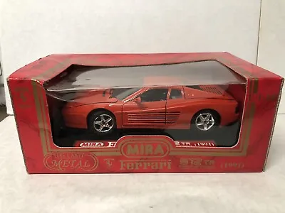 Mira 1991 Ferrari 512 TR Testarossa Red 1:18 Diecast (Bad Wheels) • $55