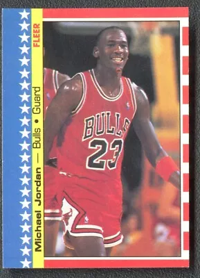 1987-88 Fleer Basketball Michael Jordan Sticker #2 • $25