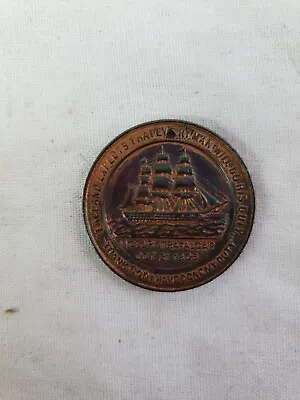 1805-1905 British Sailors Society Medal  Copper Death Of Nelson • £19.99