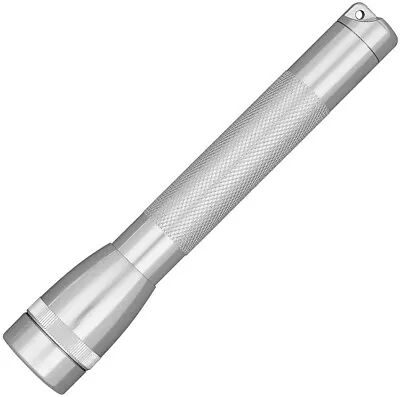 Mag-Lite Mini Two AA Cell Silver Aluminum One Piece Construction For Durability • $20.29