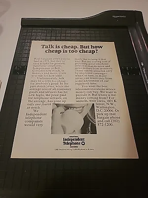 Independent Telephone Association Vintage  Print Ad 1973  8x11  Great To Frame  • $6