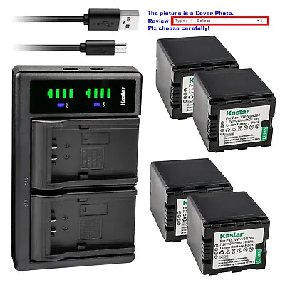 Kastar Battery LTD2 USB Charger For Panasonic VW-VBN260 HC-X910 HC-X920 Camera • $9.99