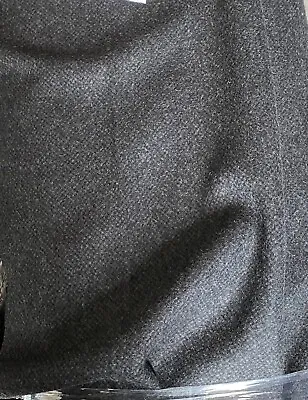 £6 • Buy Wool Blend Charcoal Grey Teeed Fabric Width 150cm Per Metre (Am5)