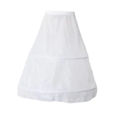 Wedding Crinoline Underskirt Slip 2 Hoops Skirt For Wedding Proms Dress • £9.66