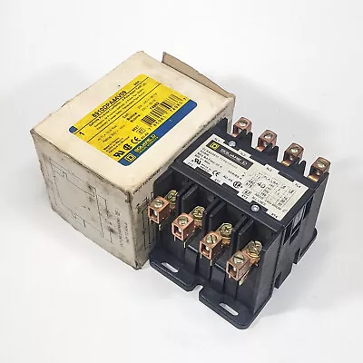 Square D8910DPA44V09 Definite Purpose 4-Pole Open Contactor 208-240V Coil 40FLA • $79.95