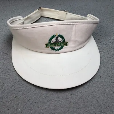 Vintage Salem Golf Club Visor Adjustable Embroidered White Womens Mens USA • $13.25