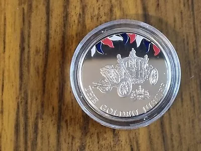 2002 Falkland Islands Silver Proof Fifty Pence 50p Coin - 28.3g : Carriage • £1.20