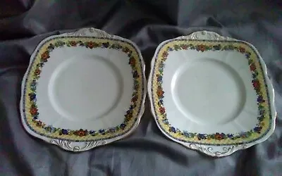 T.F&S LTD Phoenix China Cake Plates Pair • £20