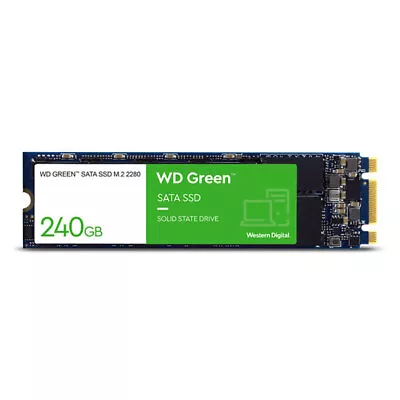 240GB WD Green SATA M.2 SSD M.2 (2280) SATA III - 6Gb/s SLC NAND Read 545MB/ • £43.02