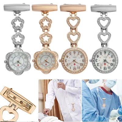 £4.99 • Buy Crystal Stylish Nurse Watch Brooch Tunic Fob Watch Doctor Medical Pocket Gift 