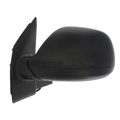 VW T5 Transporter Van 2010-2016 Door Wing Mirror Electric Black Passenger Side • $59.62