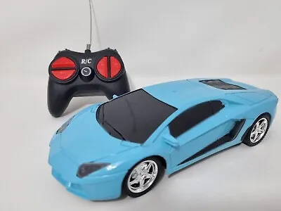 Deluxe Model Radio Remote Control Car 1/20 RC Lamborghini Blue Car • £12.45
